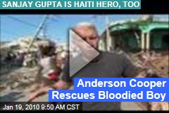 Anderson Cooper Rescues Bloodied Boy