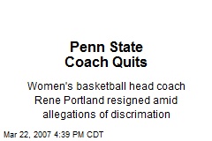 Penn State Coach Quits