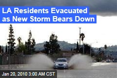 LA Residents Evacuated as New Storm Bears Down