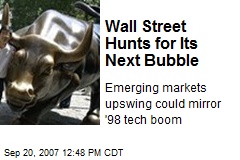 Wall Street Hunts for Its Next Bubble