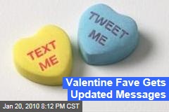 Valentine Fave Gets Updated Messages