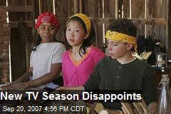 New TV Season Disappoints