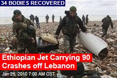Ethiopian Jet Carrying 90 Crashes off Lebanon