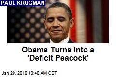 Obama Turns Into a 'Deficit Peacock'