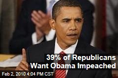 39% of Republicans Want Obama Impeached
