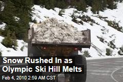 Snow Rushed In as Olympic Ski Hill Melts
