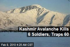 Kashmir Avalanche Kills 6 Soldiers, Traps 60