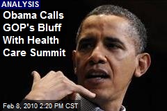 Obama Calls GOP's Bluff With Health Care Summit