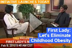 First Lady: Let's Eliminate Childhood Obesity