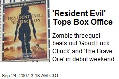 'Resident Evil' Tops Box Office