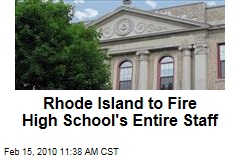 Rhode Island to Fire High School's Entire Staff