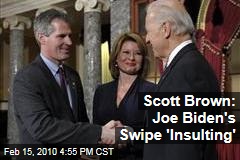 Scott Brown: Joe Biden's Swipe 'Insulting'