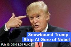 Snowbound Trump: Strip Al Gore of Nobel