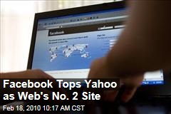 Facebook Tops Yahoo as Web's No. 2 Site