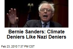 Bernie Sanders: Climate Deniers Like Nazi Deniers