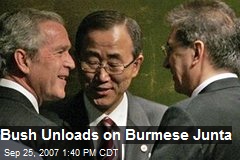 Bush Unloads on Burmese Junta