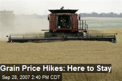 Grain Price Hikes: Here to Stay