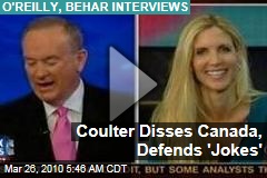 Coulter Disses Canada, Defends 'Jokes'