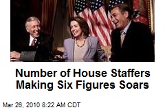 Number of House Staffers Making Six Figures Soars