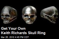 Get Your Own Keith Richards Skull Ring