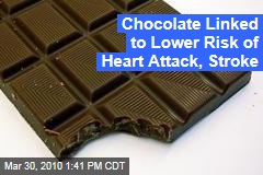 Chocolate Linked to Lower Risk of Heart Attack, Stroke
