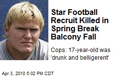 Star Football Recruit Killed in Spring Break Balcony Fall