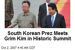 South Korean Prez Meets Grim Kim in Historic Summit