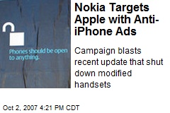 Nokia Targets Apple with Anti-iPhone Ads