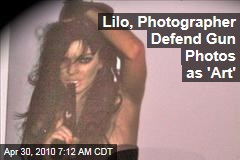 Lilo, Photographer Defend Gun Photos as 'Art'