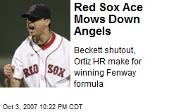 Red Sox Ace Mows Down Angels