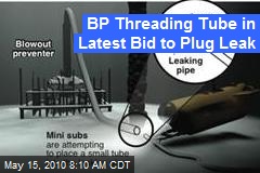 BP Threading Tube in Latest Bid to Plug Leak