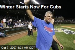 Winter Starts Now For Cubs