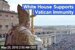 White House Backs Vatican Immunity