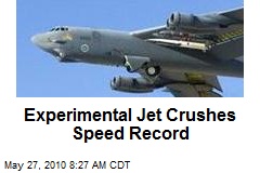 Experimental Jet Crushes Speed Record