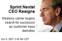 Sprint Nextel CEO Resigns