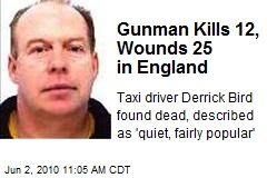 Gunman Kills 5, Wounds 25 in England