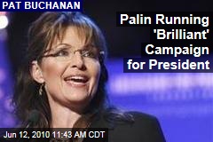 Palin Running 'Brilliant' Campaign for President