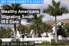 Wealthy Americans Migrating South: IRS Data