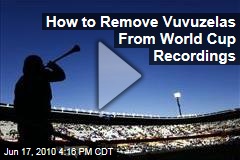 How to Remove Vuvuzelas From World Cup Recordings