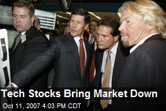 Tech Stocks Bring Market Down