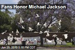 Fans Honor Michael Jackson