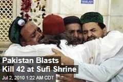 Pakistan Blasts Kill 42 at Sufi Shrine