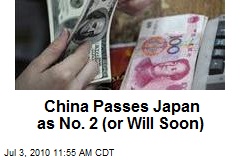 China Passes Japan as No. 2 (or Will Soon)