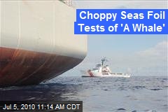 Choppy Seas Foil Tests of 'A Whale'