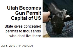 Utah Becomes Gun Permit Capital of US