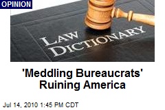 'Meddling Bureaucrats' Ruining America