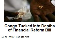 Congo Tucked Into Depths of Financial Reform Bill