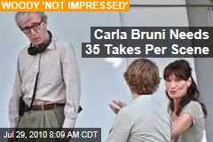Carla Bruni Needs 35 Takes Per Scene