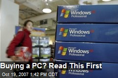 Buying a PC? Read This First