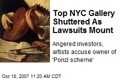 Top NYC Gallery Shuttered As Lawsuits Mount